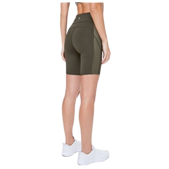 Lululemon Strength & Sweat Short 8" Dark Olive W7ANAS Size 2 - Picture 3 of 9